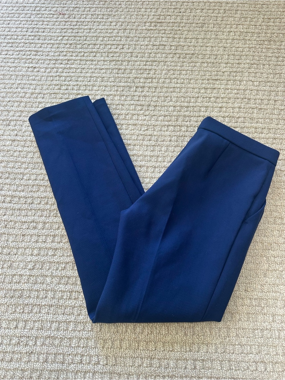 The Row Navy Blue Tailored Straight Leg Pants Sz 4